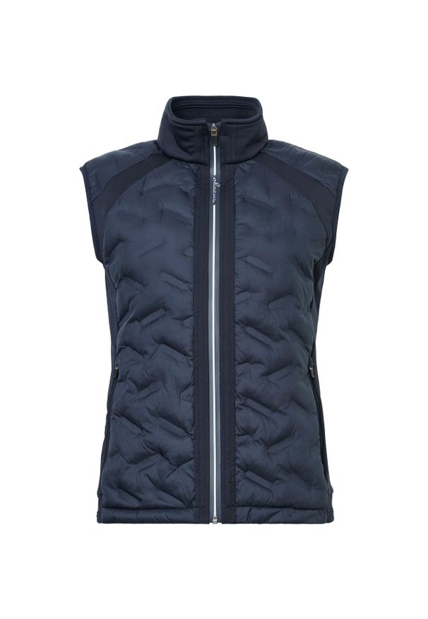 ABACUS - Damska kurtka bez rękawów Abacus LDS Portrush. Typ kołnierza: golf. Kolor: niebieski. Długość rękawa: bez rękawów. Sport: golf