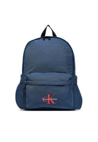 Calvin Klein Plecak Bold Round Backpack LV04D3114G Granatowy. Kolor: niebieski. Materiał: materiał #4