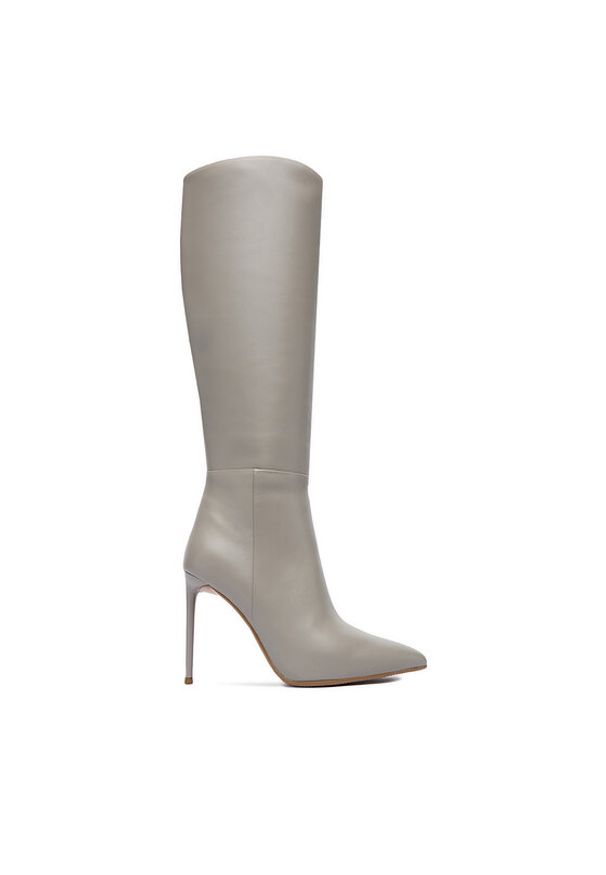 Eva Minge Kozaki EO-EDITH-E234-03B Szary. Kolor: szary. Materiał: skóra