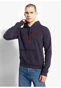 U.S. Polo Assn - Bluza męska z kapturem U.S. Polo ASSN Hoody Scotland. Typ kołnierza: polo, kaptur. Kolor: szary. Sport: turystyka piesza #1