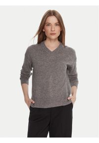 United Colors of Benetton - United Colors Of Benetton Sweter 102HD4032 Szary Relaxed Fit. Kolor: szary. Materiał: syntetyk