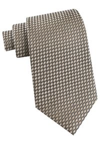 Krawat Męski - Angelo di Monti - Odcienie Beżu i Złota. Kolor: brązowy, beżowy, żółty, wielokolorowy, złoty. Materiał: tkanina. Styl: elegancki, wizytowy