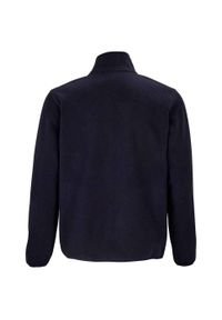 SOL'S - Męska Bluza Polarowa Factor Zapinana Na Zamek Błyskawiczny. Kolor: niebieski. Materiał: polar. Sezon: zima