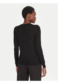 BOSS Sweter Ferpina 50544987 Czarny Slim Fit. Kolor: czarny. Materiał: wełna