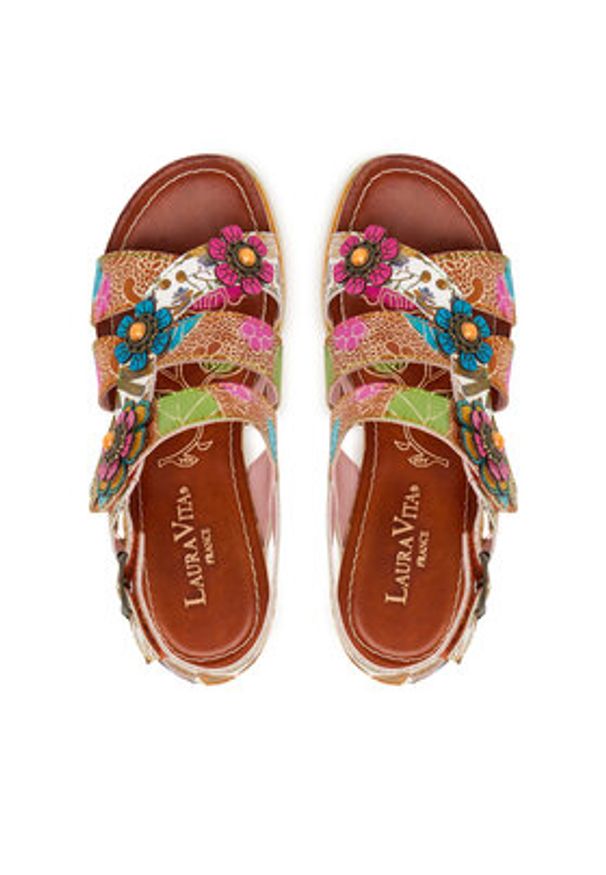 Laura Vita Sandały Bonito 37 Kolorowy. Materiał: skóra. Wzór: kolorowy