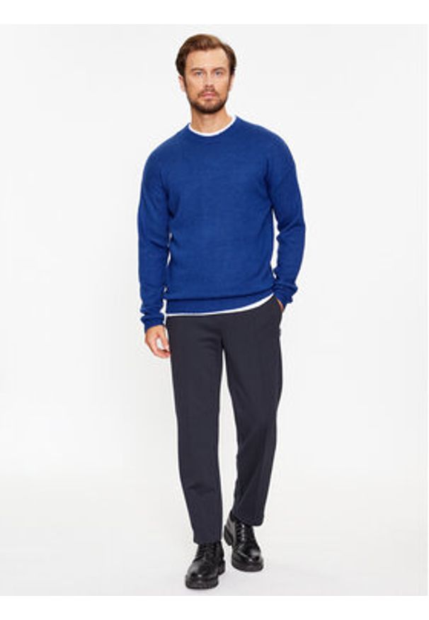 Only & Sons Sweter 22024567 Niebieski Regular Fit. Kolor: niebieski. Materiał: syntetyk, bawełna