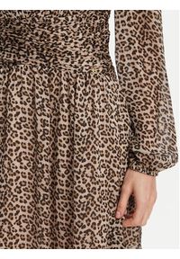 Guess Sukienka koktajlowa W5YK20 WDW82 Beżowy Regular Fit. Kolor: beżowy. Materiał: syntetyk. Styl: wizytowy #3