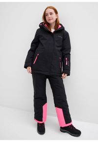 bonprix - Wodoodporne spodnie narciarskie z odpinanymi szelkami. Kolor: czarny #3