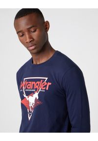 Wrangler - MĘSKI LONGSLEEVE WRANGLER LS MODERN AMERICANA NAVY W7G0D3114. Długość rękawa: długi rękaw