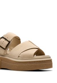Clarks Sandały Evamar Wish 26181202 Beżowy. Kolor: beżowy. Materiał: zamsz, skóra #5