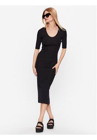 Calvin Klein Sukienka dzianinowa K20K205752 Czarny Slim Fit. Kolor: czarny. Materiał: dzianina #4