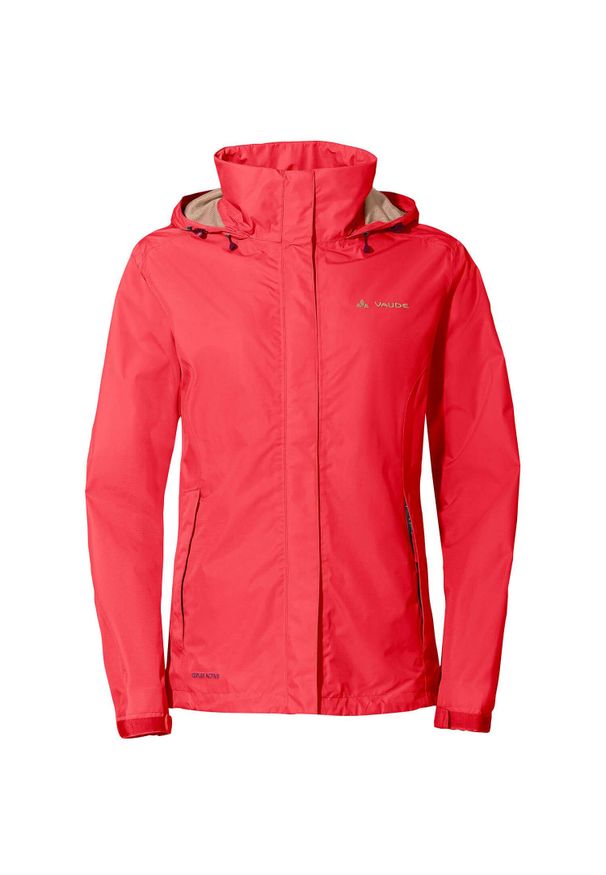 Kurtka przeciwdeszczowa damska Vaude Escape Light Jacket. Kolor: czerwony, beżowy, wielokolorowy