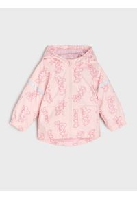 Sinsay - Kurtka z odblskowymi elementami przeciwdeszczowa Minnie Mouse - różowy. Kolor: różowy. Wzór: motyw z bajki