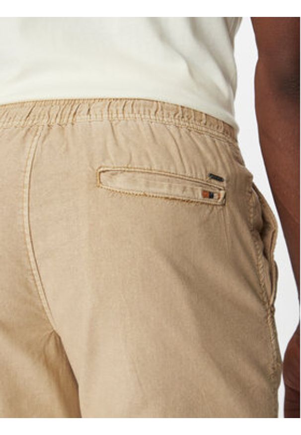 INDICODE Szorty materiałowe Wamo 70-728 Beżowy Slim Fit. Kolor: beżowy. Materiał: bawełna