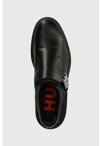 Hugo - HUGO półbuty skórzane Denzel męskie kolor czarny 50503626. Kolor: czarny. Materiał: skóra #2