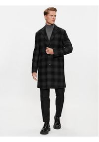 BOSS - Boss Płaszcz wełniany H-Hyde-C-224 50502270 Czarny Regular Fit. Kolor: czarny. Materiał: wełna #6