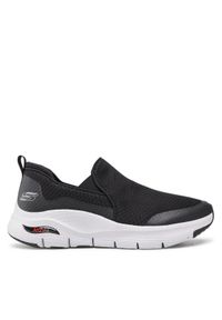 skechers - Skechers Sneakersy Banlin 232043/BKW Czarny. Kolor: czarny. Materiał: materiał