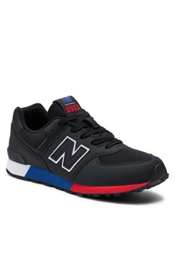 New Balance Sneakersy GC574MSB Czarny. Kolor: czarny. Materiał: skóra. Model: New Balance 574