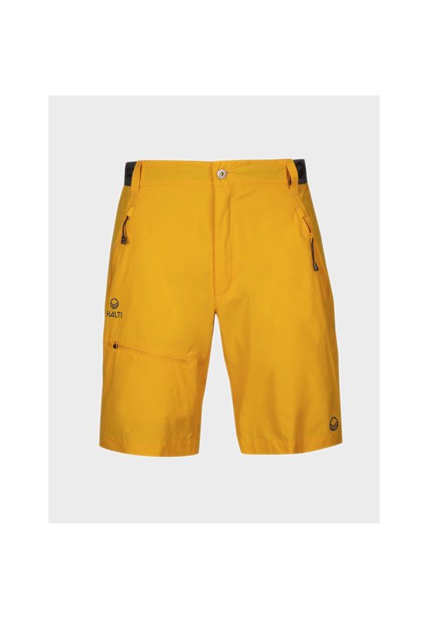 Spodenki trekkingowe męskie Halti Pallas X-Stretch Lite. Kolor: żółty. Długość: krótkie. Sezon: lato