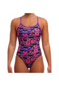 Strój kąpielowy jednoczęściowy FUNKITA Mushi Sushi - Diamond Back. Kolor: fioletowy #1