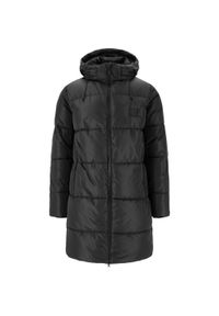 Długa kurtka z kapturem Whistler Pearson. Typ kołnierza: kaptur. Kolor: czarny. Materiał: puch. Długość: długie. Sezon: zima #1