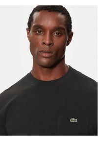Lacoste T-Shirt TH2827 Czarny Regular Fit. Kolor: czarny. Materiał: bawełna #5