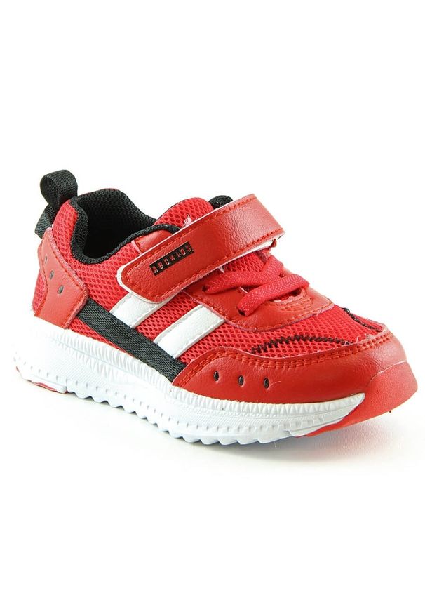 Atletico Buty półbuty sportowe dziecięce na rzep czerwone AbcKids B933104083. Zapięcie: rzepy. Kolor: czerwony