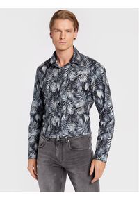 Lindbergh Koszula 30-203394 Czarny Slim Fit. Kolor: czarny. Materiał: bawełna #1