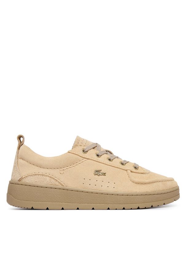 Lacoste Sneakersy Umpire 51SMA0105 23B Beżowy. Kolor: beżowy. Materiał: skóra, zamsz