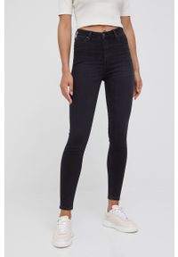 Lee jeansy IVY DARK WESTPORT damskie high waist. Stan: podwyższony. Kolor: czarny