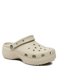 Crocs Klapki Classic Platform Clog W 206750 Beżowy. Kolor: beżowy. Obcas: na platformie #4