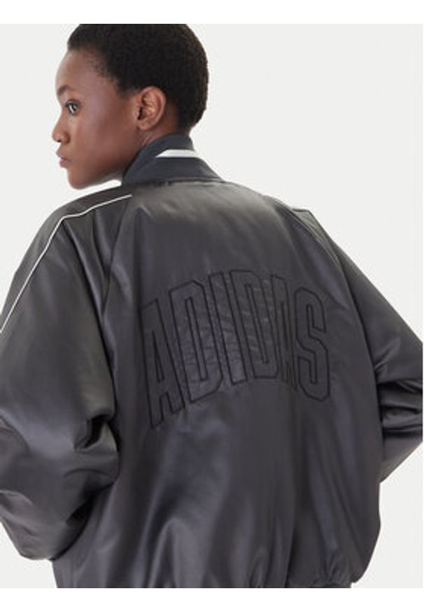 Adidas - adidas Kurtka bomber Stadium JZ6919 Szary Loose Fit. Kolor: szary. Materiał: syntetyk