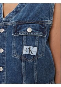 Calvin Klein Jeans Kamizelka J20J222471 Niebieski Regular Fit. Kolor: niebieski. Materiał: bawełna