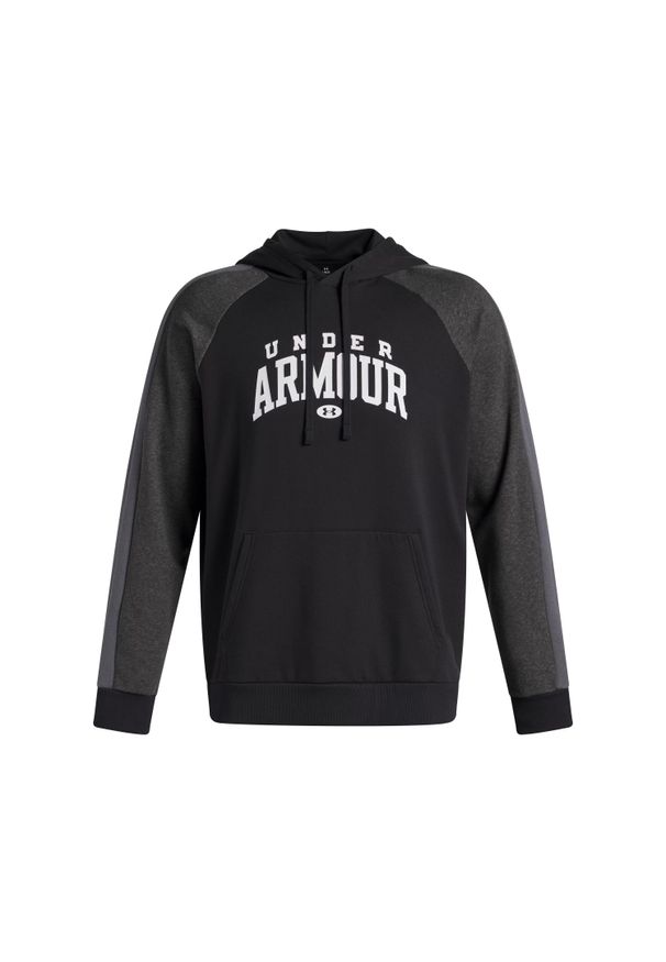 Bluza z kapturem Under Armour Rival Colorblock. Typ kołnierza: kaptur. Kolor: czarny. Sport: fitness