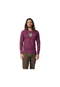 FOX - Longsleeve rowerowy męski Fox Racing Ranger Tru Dri. Kolor: czerwony. Długość rękawa: długi rękaw