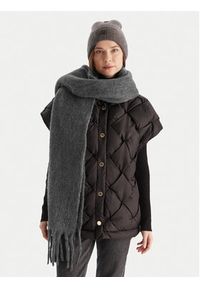 Calvin Klein Szalik Emblem Brushed LV04D8069G Szary. Kolor: szary. Materiał: poliester #5