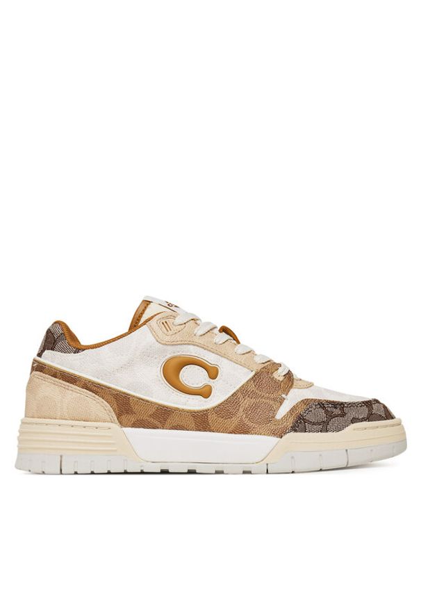 Coach Sneakersy Soho CAQ23 Beżowy. Kolor: beżowy. Materiał: materiał