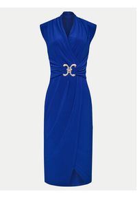 Joseph Ribkoff Sukienka koktajlowa 242711 Niebieski Slim Fit. Kolor: niebieski. Materiał: syntetyk. Styl: wizytowy