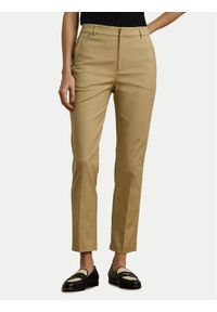 Lauren Ralph Lauren - LAUREN RALPH LAUREN Spodnie materiałowe 200811955006 Beżowy Skinny Fit. Kolor: beżowy. Materiał: bawełna