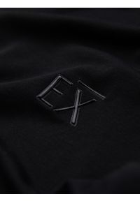 Ombre Clothing - T-shirt męski V-neck SLIM FIT z elastanem i printem – czarny V1 - Rozmiar: M. Okazja: na co dzień. Typ kołnierza: dekolt w serek. Kolor: czarny. Materiał: elastan. Wzór: nadruk. Styl: casual #7