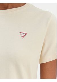 Guess Jeans T-Shirt W4YI10 J1314 Beżowy Regular Fit. Kolor: beżowy. Materiał: bawełna #2