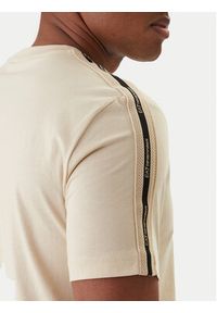 EA7 Emporio Armani T-Shirt 7M001476 AF10375 Beżowy Regular Fit. Kolor: beżowy. Materiał: bawełna #4