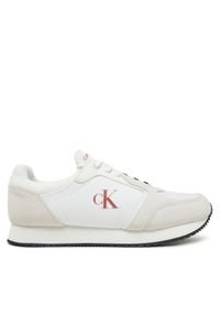 Calvin Klein Jeans Sneakersy Retro Sock Runner Mg YM0YM01152 Biały. Kolor: biały. Materiał: materiał