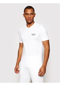 EA7 Emporio Armani T-Shirt 8NPT53 PJM5Z 1100 Biały Regular Fit. Kolor: biały. Materiał: bawełna #1