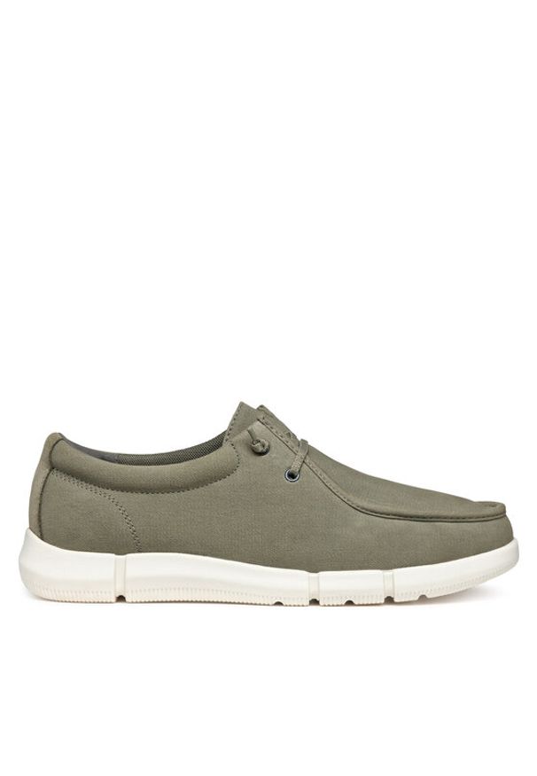 Geox Półbuty A Adacter U4546C 00010 C3592 Khaki. Kolor: brązowy. Materiał: materiał