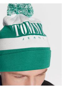 Tommy Jeans Czapka AM0AM10401 Zielony. Kolor: zielony. Materiał: materiał, bawełna