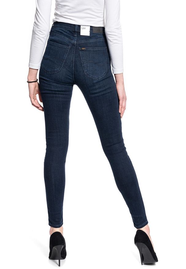 Lee - DAMSKIE SPODNIE JEANSOWE LEE Ivy DARK USK L32EKJZP 112107405