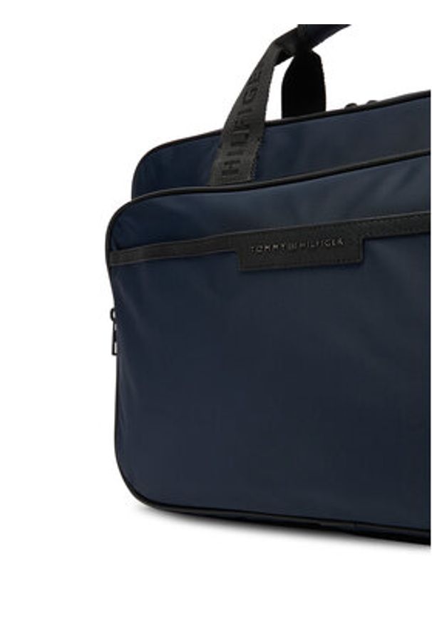 TOMMY HILFIGER - Tommy Hilfiger Torba na laptopa Th Repreve Computer Bag AM0AM13466 Granatowy. Kolor: niebieski. Materiał: materiał