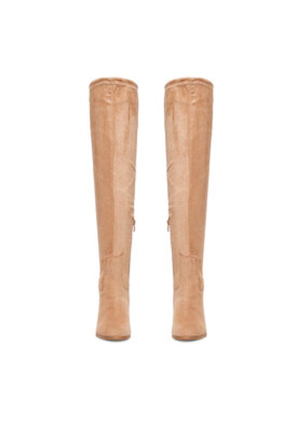 DeeZee Kozaki XP730-3 Beżowy. Kolor: beżowy. Materiał: materiał