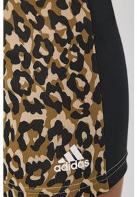 Adidas - adidas Szorty GL3963 damskie wzorzyste high waist. Stan: podwyższony. Materiał: materiał, dzianina #2